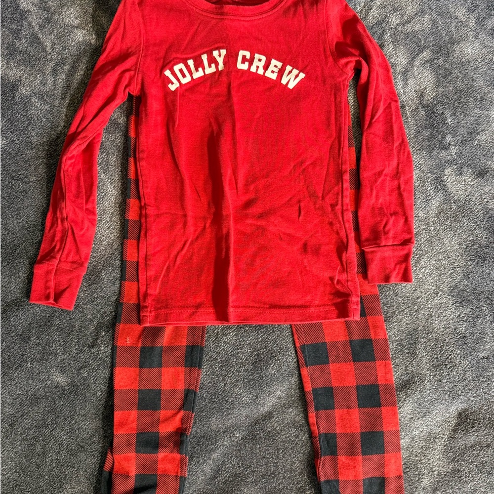 Old Navy Red and Black Kids Pajama Set